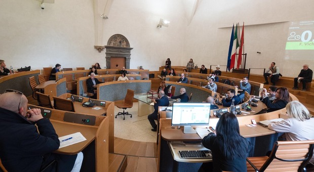Una seduta del consiglio comunale a Perugia