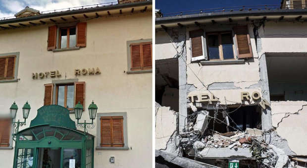 L'hotel Roma prima e dopo