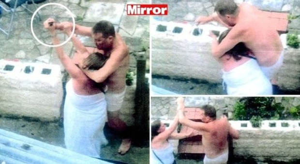 Marito ubriaco aggredisce e minaccia la moglie con un coltello alla gola -Le foto choc