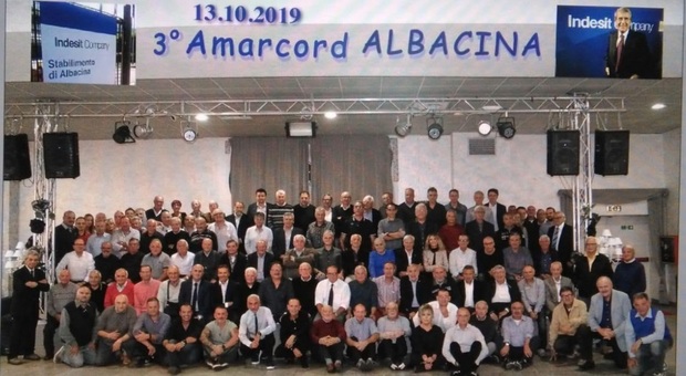 Indesit di Albacina, 110 ex dipendenti si ritrovano a tavola: quanti ricordi