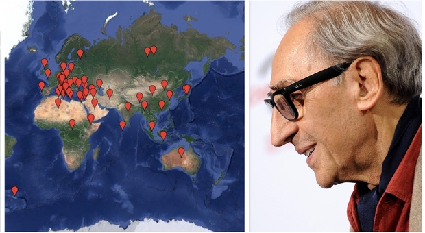 Franco Battiato, tutti i luoghi citati nelle sue canzoni: su Google c'è una mappa dedicata