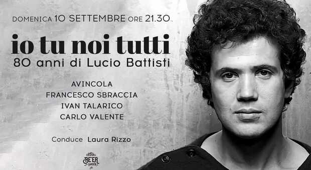 Il 10 settembre l'omaggio a Lucio Battisti in via dei Pozzi. Sul palco anche Carlo Valente