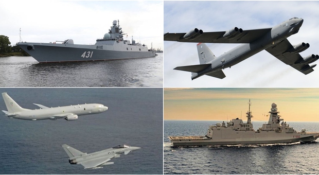 Guerra, i veterani B-52 dell'Usaf, i nuovi Poseidon della Raf e le fregate italiane in Sicilia per le manovre Nato anti sommergibili nucleari