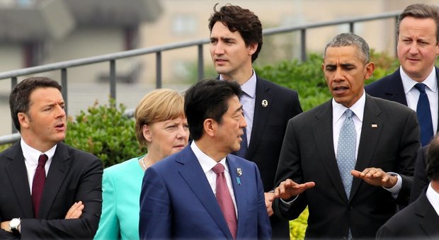 G7 in Giappone, Renzi: «Sulla crescita sintonia con Obama. Il Migration Compact ha tracciato strada all'Europa»