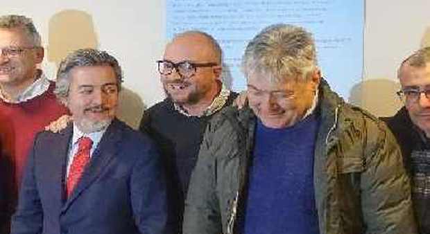 Da destra Francesco Battistoni, Mauro Rotelli e Umberto Fusco