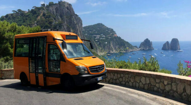 Sciopero degli autobus a Capri