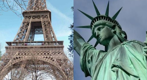 Coronavirus, dalla Statua della Libertà alla Torre Eiffel: spenti i luoghi-simbolo del mondo