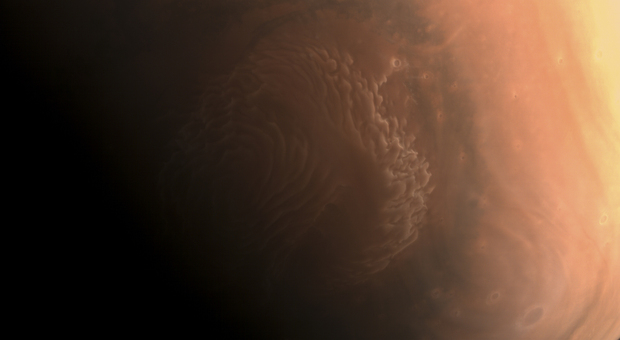 La foto del Polo Nord di Marte scattata dalla Tianwen-1