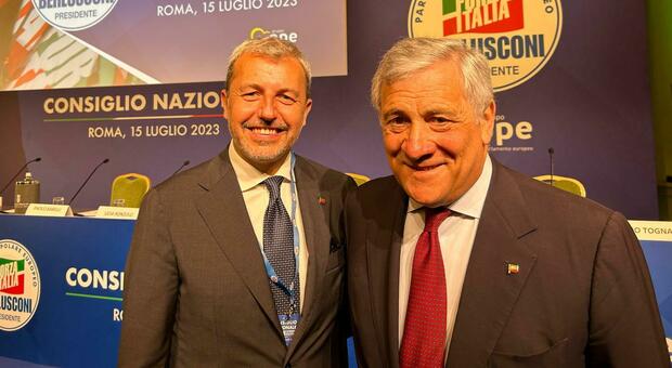 Raffaele Nevi insieme ad Antonio Tajani