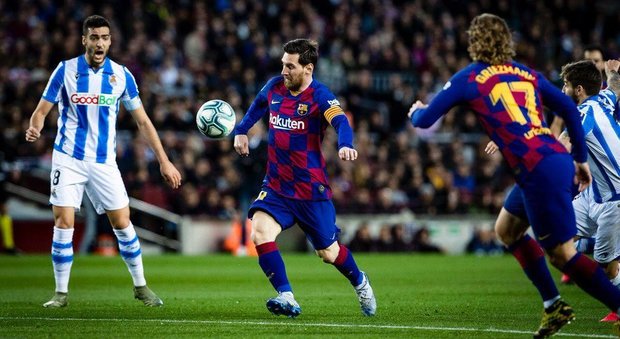Barcellona ai piedi di Messi: un gol della Pulce e Real Sociedad ko