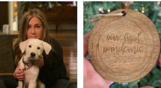 Jennifer Aniston, bufera sull'addobbo di Natale a tema Covid. I fan: «Come puoi scherzare sui morti?»