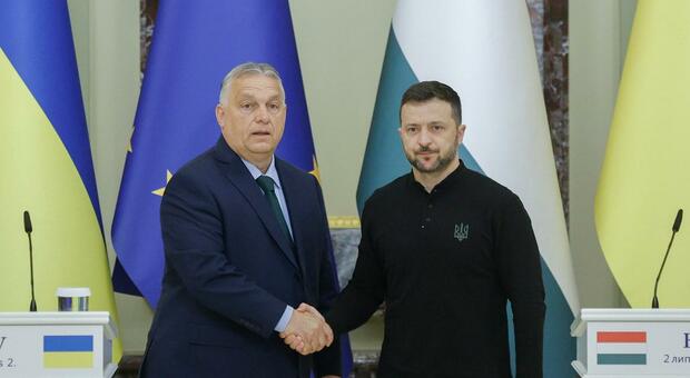 immagine Guerra Ucraina, Orban in visita a Kiev: «Subito una tregua». C’è il gelo di Zelensky