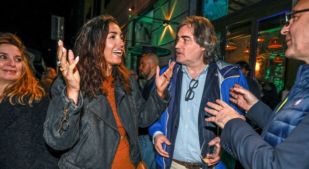 Caterina Balivo e Pierluigi Pardo all'opening romana di Bomaki, il food bran nippo-brasiliano che ha aperto in Zona Prati