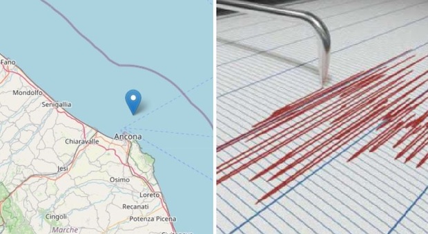 Marche, forte scossa di terremoto al largo di Ancona. Paura nella notte, replica più leggera all'alba