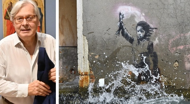 Banksy, Sgarbi rivela il destino del murales di Venezia: il bambino migrante verrà salvato e messo in sicurezza