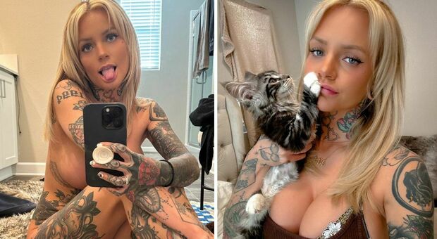 Modella nuda su Instagram, la donna più sexy del mondo si spoglia: «Vi piacciono i tatuaggi?»