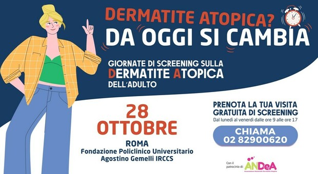 Dermatite atopica: a Roma una giornata di visite di screening gratuite su prenotazione