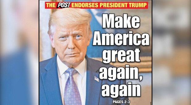 Usa 2020, il New York Post e l’endorsement a Trump: «Make America great again…again»