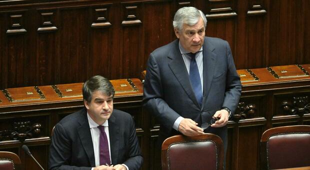 I ministri Raffaele Fitto e Antonio Tajani