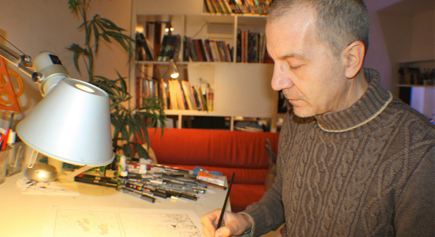 De Angelis, l'autore di Never torna a disegnare a Salerno