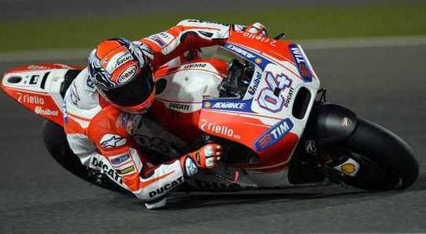Gp Qatar, Dovizioso porta la Ducati in pole: Marquez terzo, Rossi solo ottavo