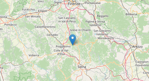 Terremoto a Siena poco dopo l'alba, scossa di magnitudo 3.1