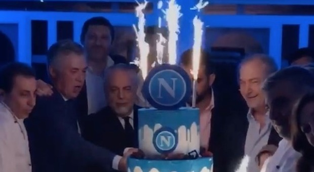 Napoli, show di Mertens alla cena e Ancelotti: «Una fantastica serata»