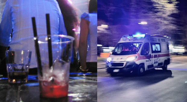 Viterbo, ubriaco si lancia dal secondo piano di un bar e atterra sul bancone dei drink: trasportato in ospedale