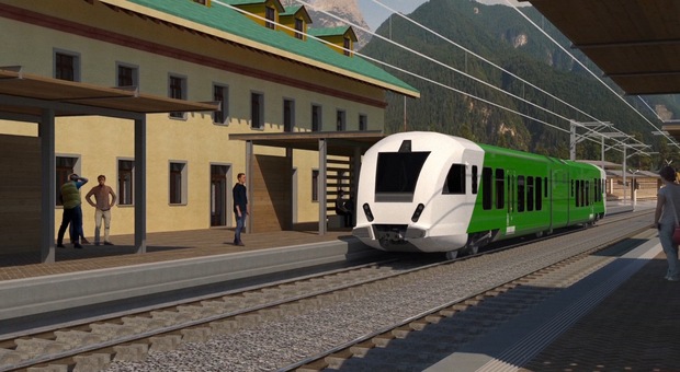 Il progetto del treno delle Dolomiti viaggia su quattro direttrici: tre in Cadore e una in Agordino