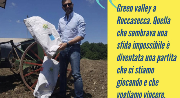 Il Comune di Roccasecca semina canapa indutriale: «Così nasce la nostra green valley»