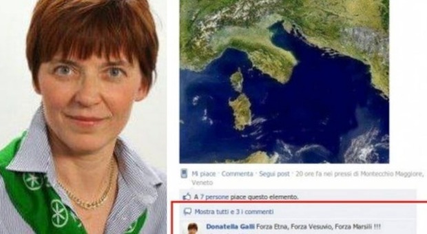 Scrisse «forza Vesuvio» su Facebook: consigliera Lega assolta in appello