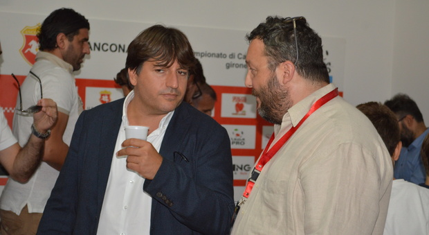 Fabiano Ranieri e David Miani durante una conferenza stampa