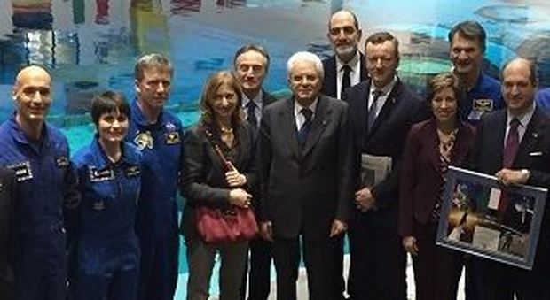Il presidente Mattarella incontra gli astronauti italiani a Houston