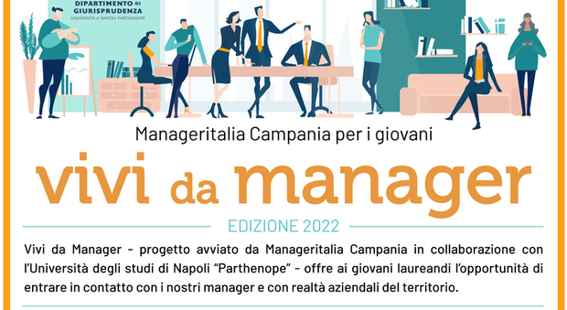 «Vivi da Manager», la sesta edizione con l’Università Partenope