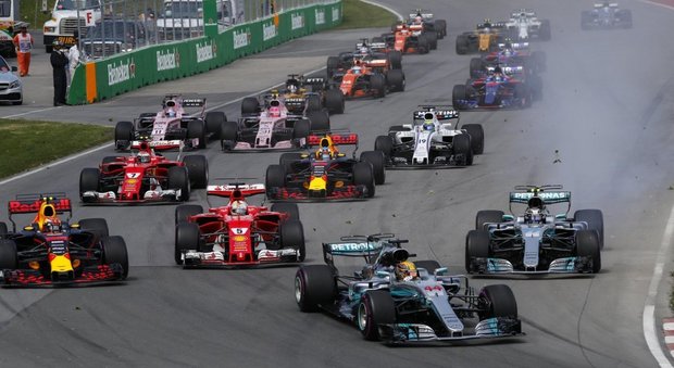 La partenza del Gran Premio del Canada