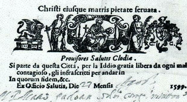Il green pass? Esisteva già nell'agosto del 1599: il documento ritrovato a Chioggia per muoversi negli anni della peste