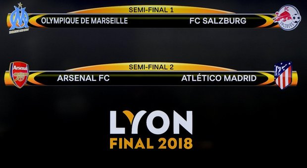 Europa League, ecco le semifinali Marsiglia-Salisburgo e Arsenal-Atletico