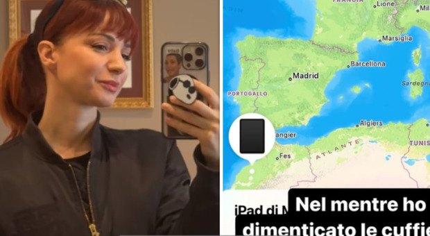 Andrea Delogu, rubato l'iPad in Francia, lei trova la posizione del dispositivo: «Ecco dov'è finito»