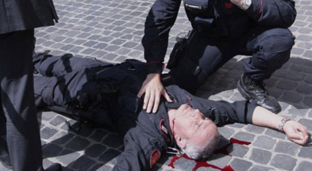 Spari a Palazzo Chigi, il brigadiere ferito ricoverato in rianimazione a Prato