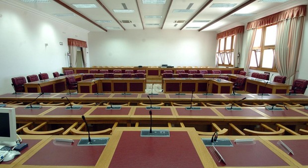 La sala della Provincia di Brindisi