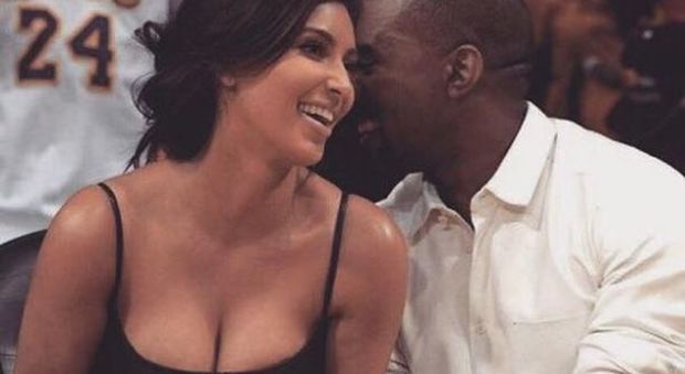 Kim Kardashian e il marito Kanye West