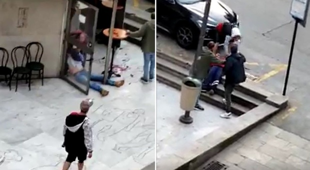 Violenta aggressione in un bar, due giovani in ospedale e altri due arrestati LE IMMAGINI CHOC