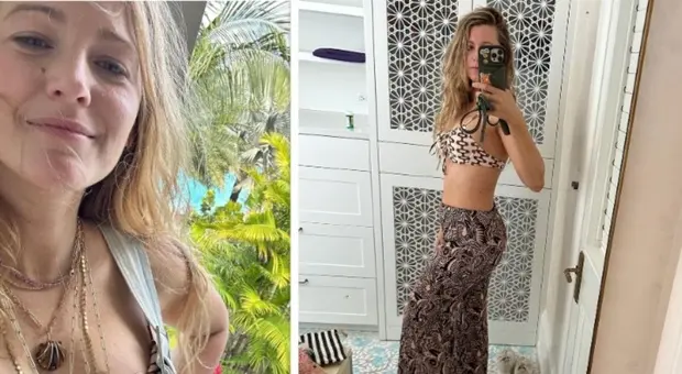 Blake Lively, a due mesi dal parto la foto in bikini infiamma Instagram: «Sei una bomba sexy, come fai?»
