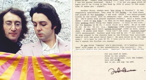 Beatles, in vendita la lettera di fuoco che John Lennon scrisse a Paul McCartney dopo lo scioglimento della rock band