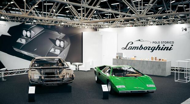 Lo stand Lamborghini ad Auto e Moto d’Epoca 2023