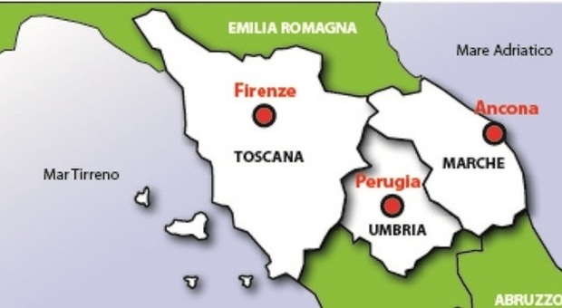"Italia di mezzo": i Consigli di Marche Umbria e Toscana verso la seduta comune