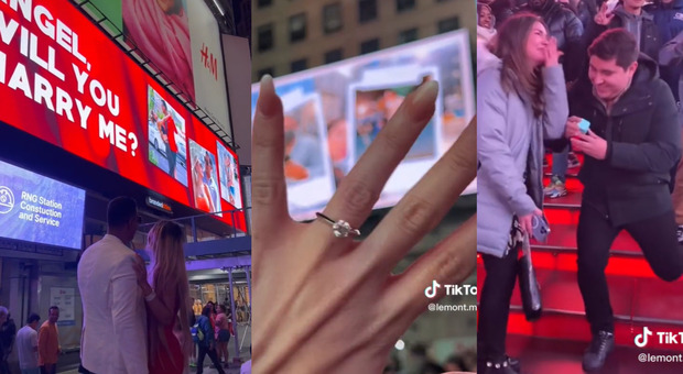 Proposta di matrimonio a Times Square, uno schermo con il proprio video per soli 40 dollari: boom di richieste