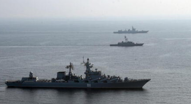Navi russe nel Mediterraneo, l'ammiraglio De Carolis conferma: «Le sorvegliamo da vicino»