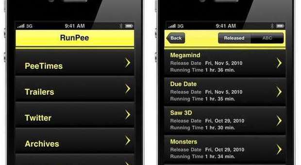 Arriva RunPee, l’app che dice quando andare in bagno durante il film