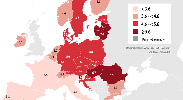 Eurostat, l'Italia è il paese Ue con il tasso più basso di matrimoni nel 2019
